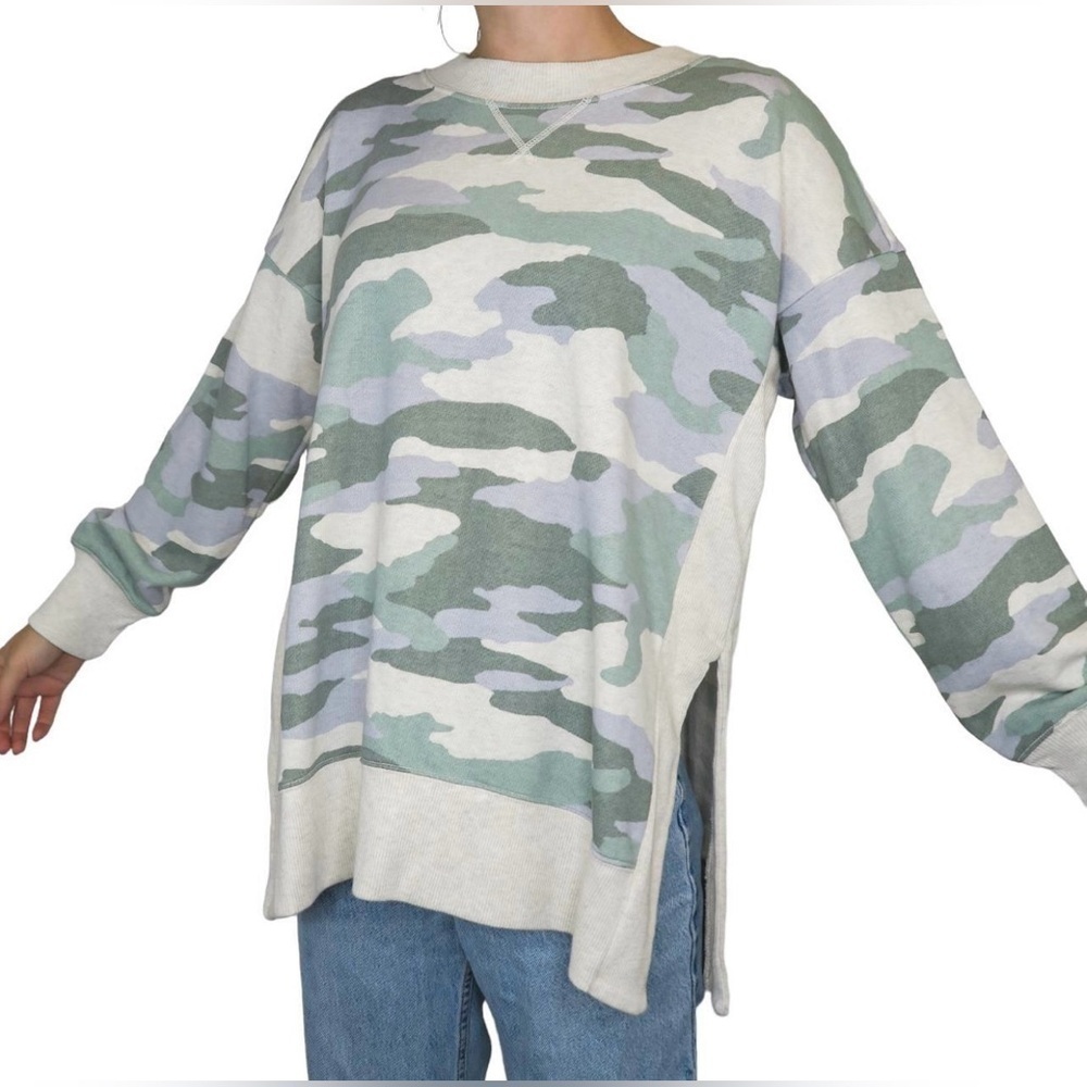 Aerie Camouflage Long Sleeve Sweater